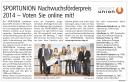 2014-03-27 StadtNachrichten Nachwuchsfoerderpreis-Sportunion